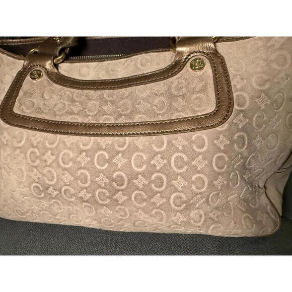 Celine Tan Suede and Leather Boogie Bag - Picture 4 of 10